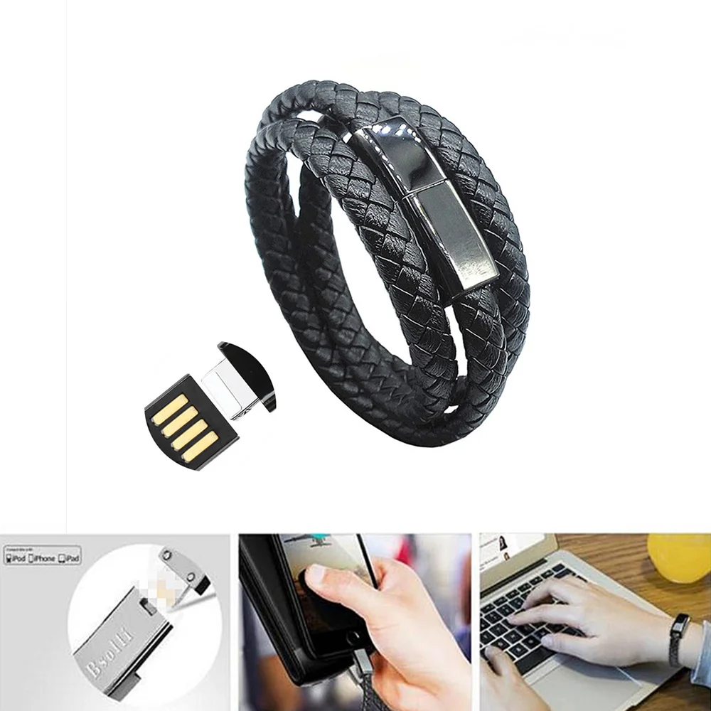 Быстрое зарядное устройство для мобильного телефона USB s браслет кабель передачи