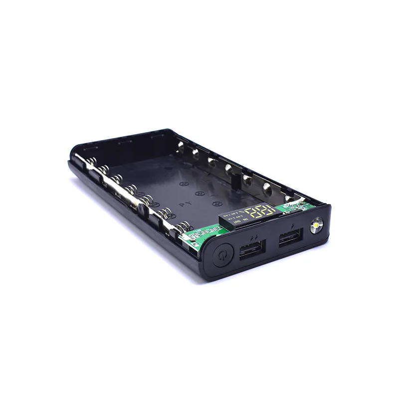 Горячая продажа 2 USB 7X18650 DIY мобильный Банк питания Чехол Набор батареек зарядное