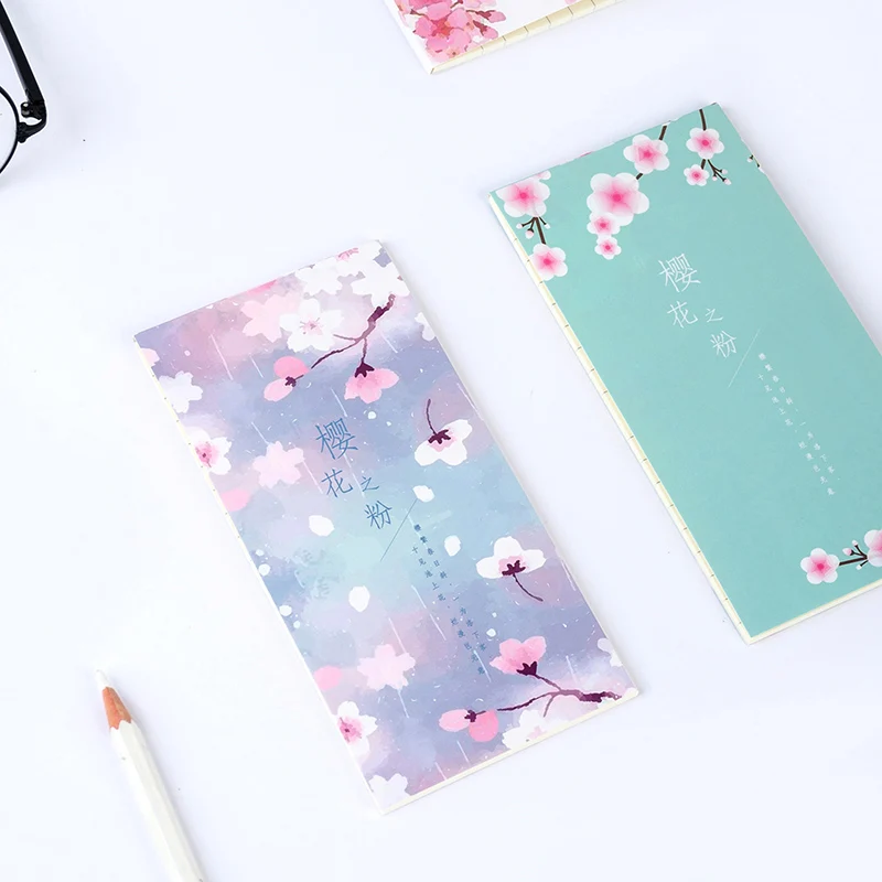 Милый Вишневый блокнот Kawaii в полоску Bullet Journal записная книжка для детей подарок