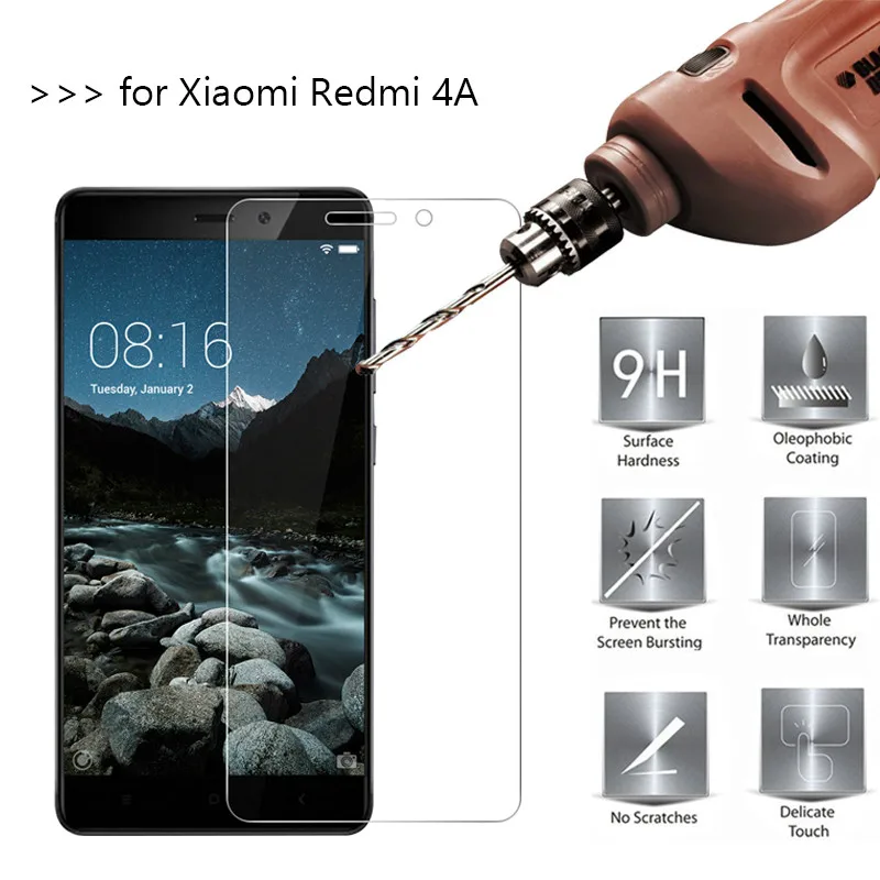 Закаленное стекло для Xiaomi Redmi 4A 2.5D Защита экрана 4 A устойчивая к царапинам