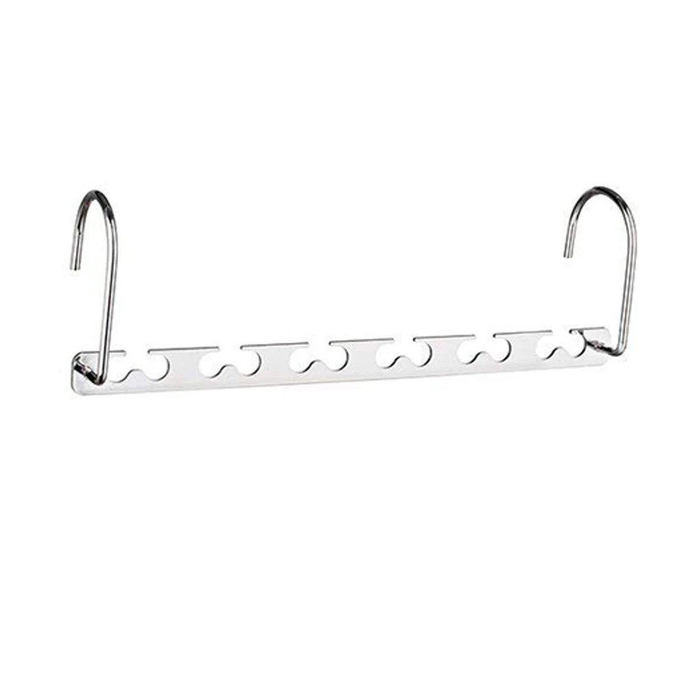 10.5 Inch Closet Space Saving Wardrobe Clothing Magic Hangers Oragnizer Heavy Chrome Updated Hook Design Pack of 8 | Дом и сад
