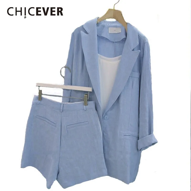 Женский комплект из двух предметов CHICEVER повседневный весенний пиджак с длинными