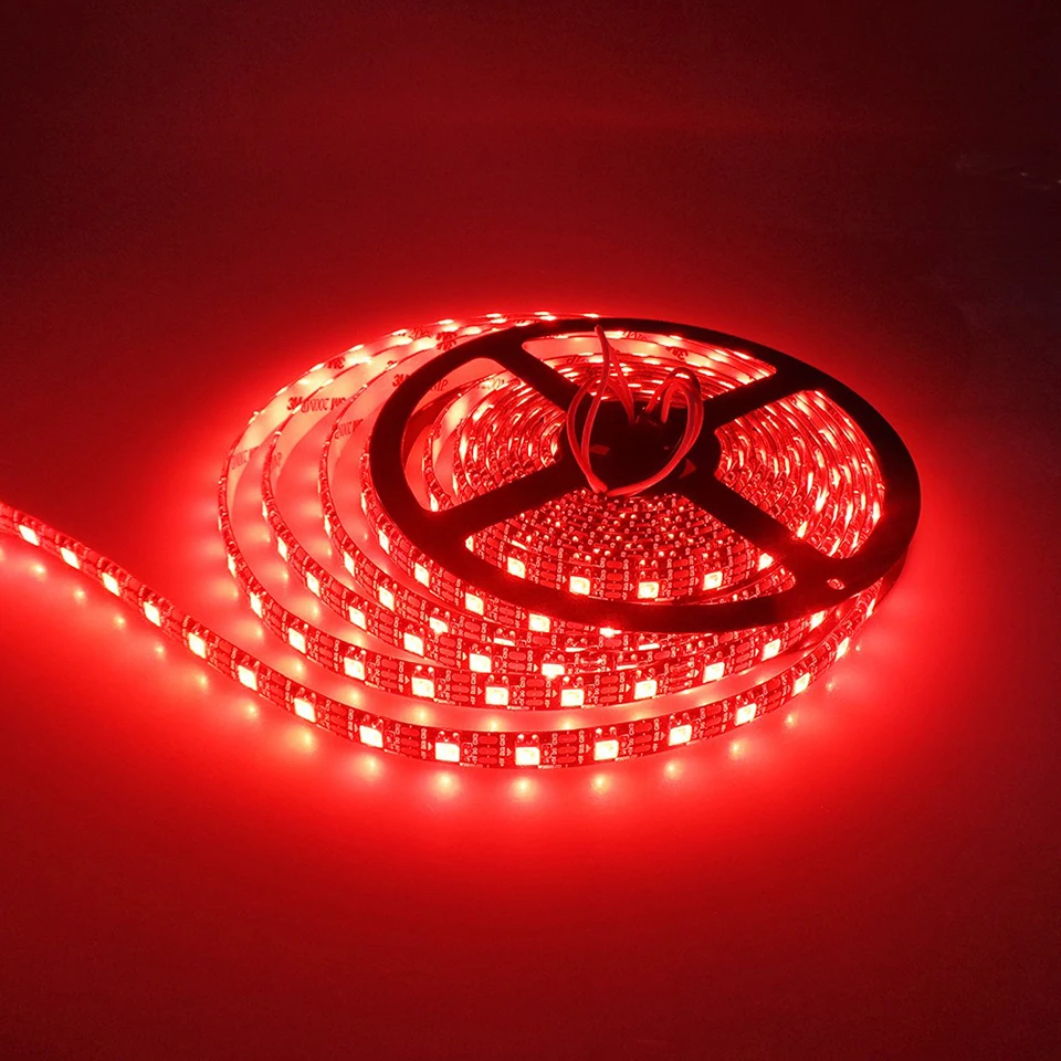 IP30 30/60/74/96/144led на метр 1m2m3m5m черный/белый печатных плат WS2812B Смарт RGBW цвет интрига
