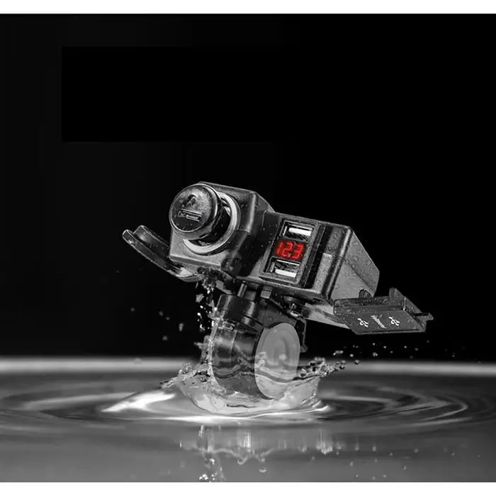 Светодиодный двойной USB мотоцикл мобильный телефон зарядное устройство с