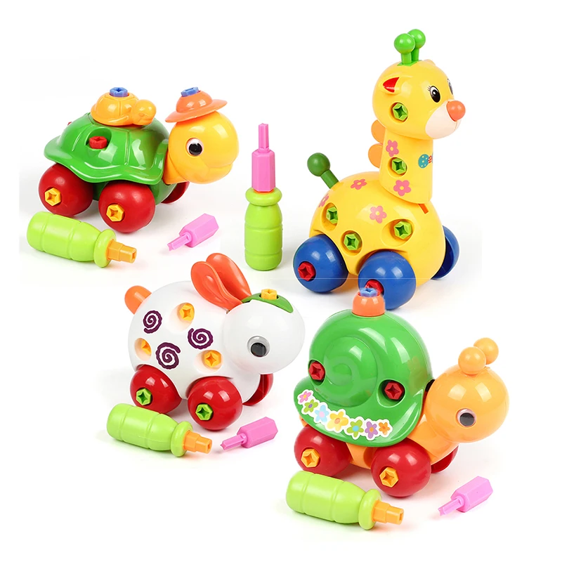 Новая детская головоломка с животными обучающая разборка мультяшная игрушка для