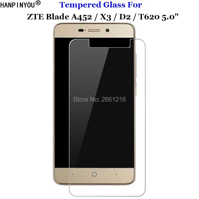 Закаленное стекло 9H 2.5D премиум класса для ZTE Blade X3 Защитная пленка X 3 D2 T620 5 0&quot|screen