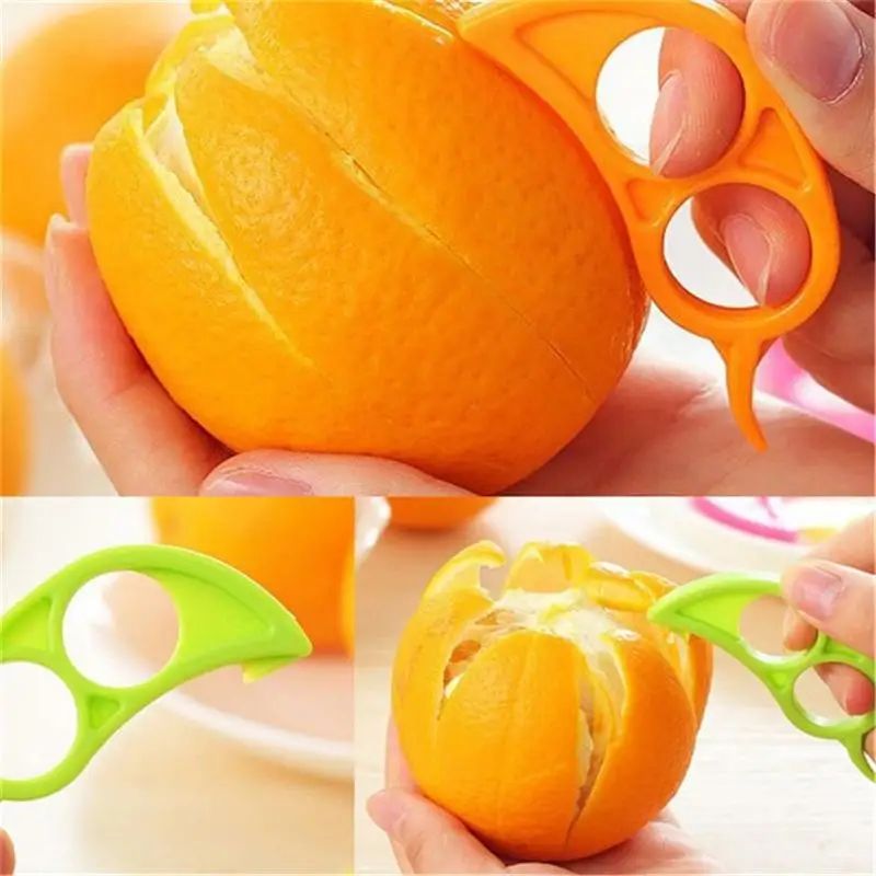 

Candy Color Orange Cutter Easy Practical Lemon Peeler Slicer Open Peel Orange Chick Supplies Fruit Stripper Peeling Orange Tool