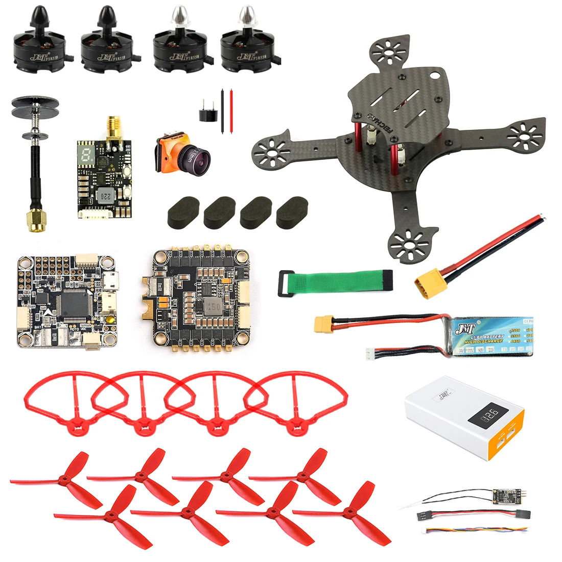 JMT DIY FPV гоночный Дрон Квадрокоптер F4 Pro V2 управление полетом 180 мм рама из