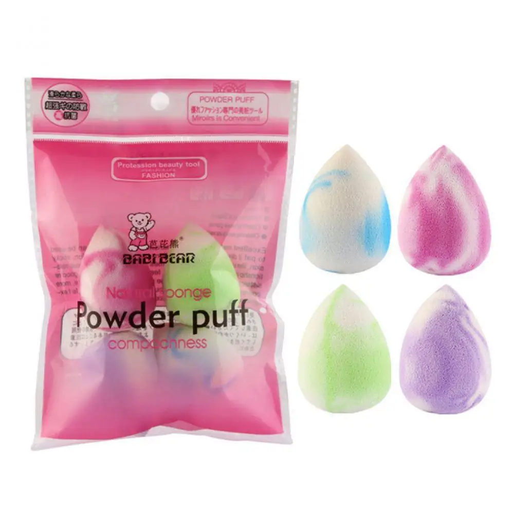 Power gourd в 4 ⑤ упак. вода мини лица больше красоты Косметическая основа Губка Puff
