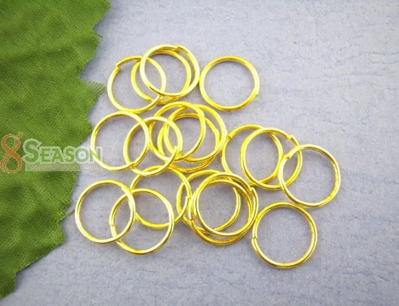 

DoreenBeads 120PCs gold color Open Jump Ring 14mm Dia. (B00624) yiwu
