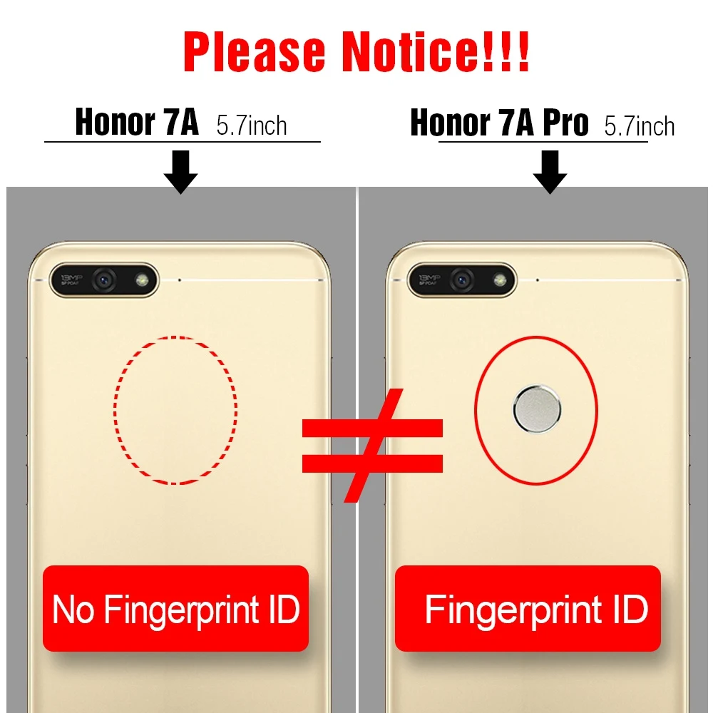 Hisomone Luminous Cover Case For Huawei Honor 7C 7A Luxury Glass Silicone Phone Pro Animal Space Back |