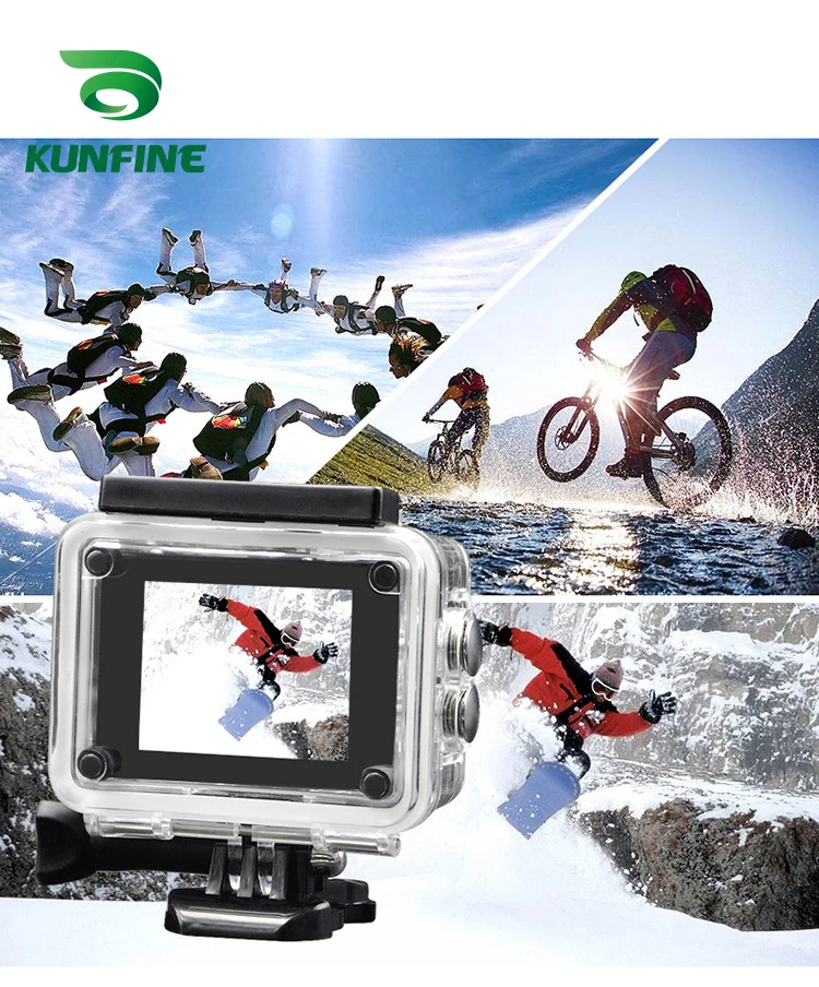 KUNFINE со сверхвысоким разрешением Ultra HD Спортивная видеокамера DV Action Sport Камера 2
