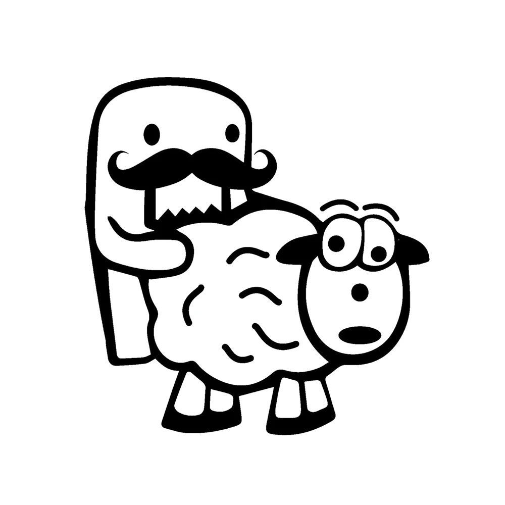 Автомобильные наклейки Domokun овечка любовь сексуальные регулировка Jdm забавная
