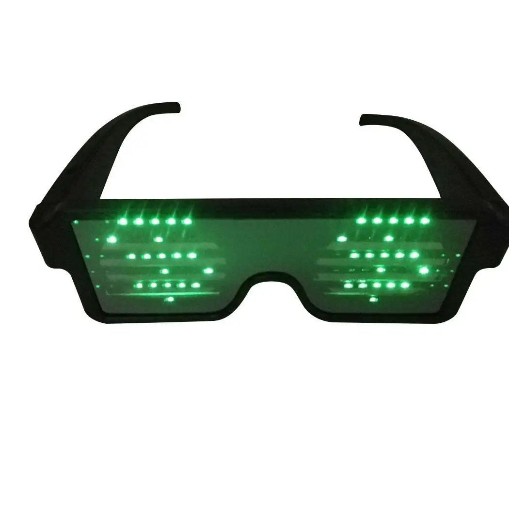 LED розовый костюм свет ABS светящийся мигающий Опора Солнцезащитные очки красные