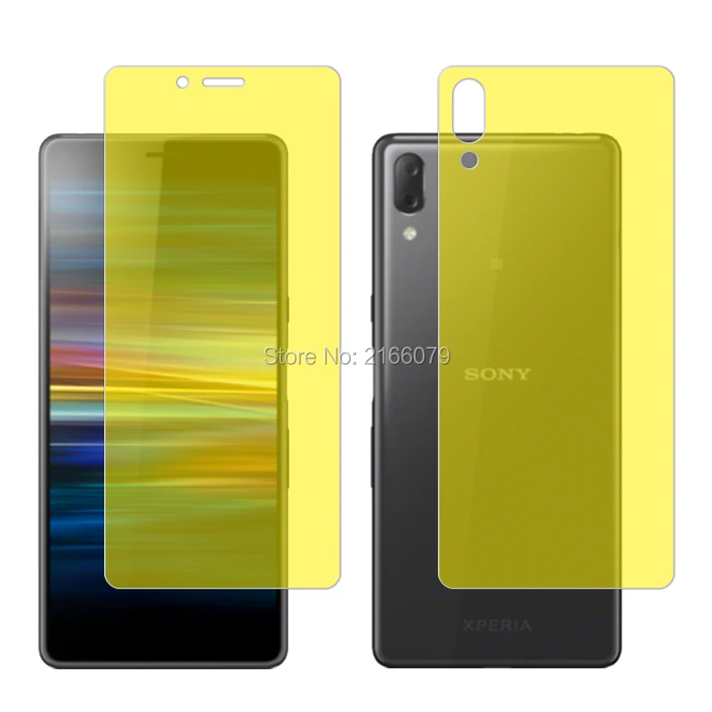 Для sony Xperia L3 5 7 &quotМягкий ТПУ Передняя Задняя полноразмерная Защитная пленка для