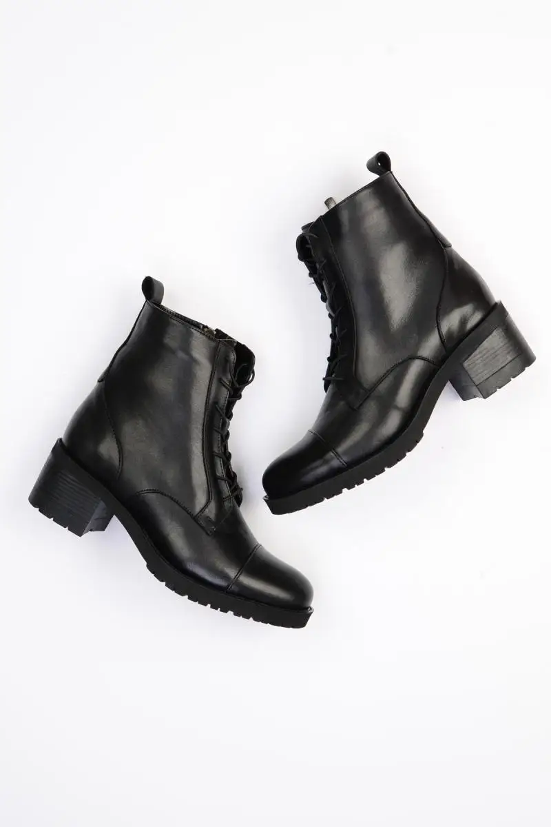 Bambi Genuine Leather Black Women 'S Boots G0416740303 |