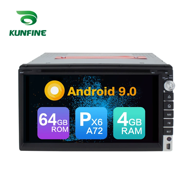 Android 9 0 Core PX6 A72 ОЗУ 4 Гб ПЗУ 64 ГБ Автомобильный DVD GPS мультимедийный плеер