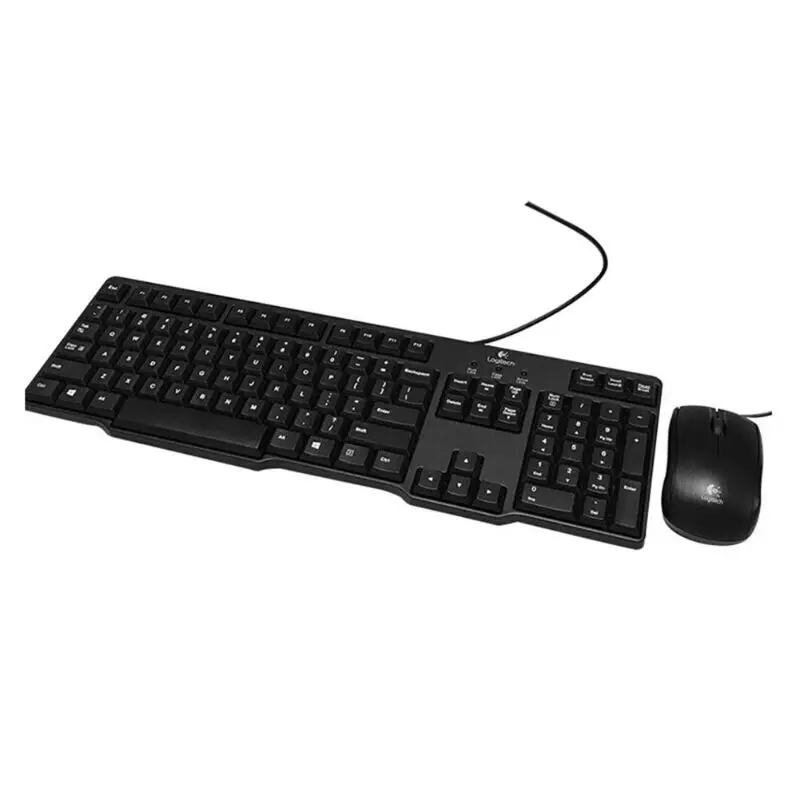Logitech MK100 104 ключи Проводная клавиатура Мышь комбинированный набор PS2 USB для Windows