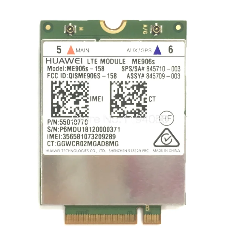 Мобильная широкополосная карта для HP LT4132 3G 4G LTE 150M HSPA + модуль Huawei ME906S 158 845710 001 845709