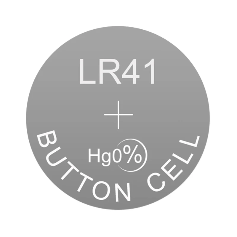 Батарейка щелочной кнопки LR41 заменяет AG3 для клинического