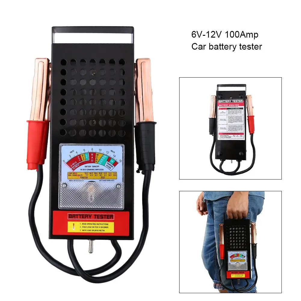 Батарея тестер 6 V 12 100Amp автомобиля Ван автоматический аккумулятора нагрузки