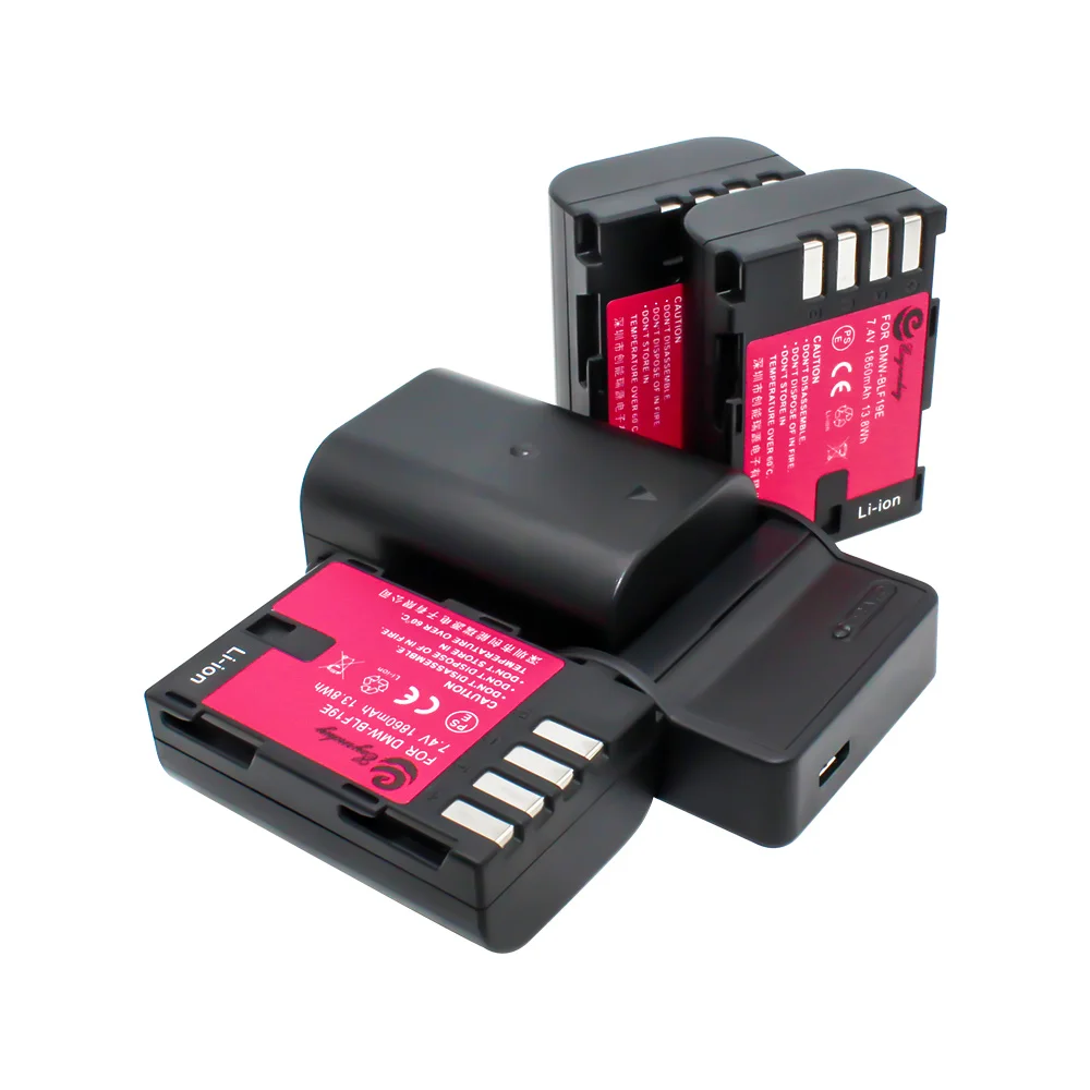 4x DMW BLF19 BLF19e батарея + USB зарядное устройство для Panasonic Lumix GH3 GH4 GH5|Цифровые