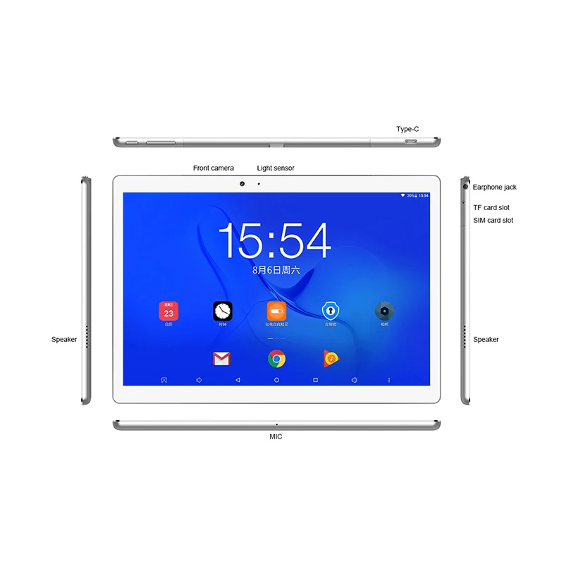Teclast T20 4G Android 7 1 планшетный ПК 10 дюймов Phablet MT6797X (X27) Deca Core 4 Гб 64 отпечаток пальца