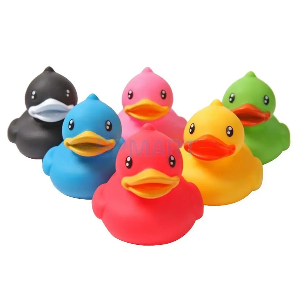 6 Pieces Of Rubber Ducks Sqeeze Sound Toy Dabbling Children Fun Baby Bath Duck | Игрушки и хобби