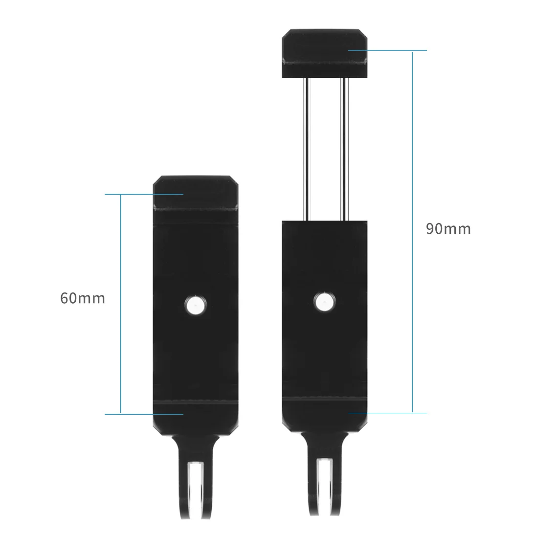 Держатель для телефона зажим адаптер штатива с отверстием 1/4 и холодным башмаком