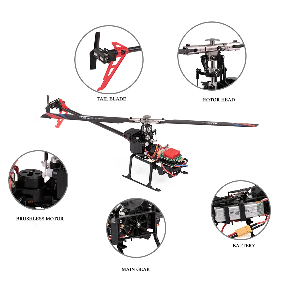Вертолет бесщеточный WLtoys XK K130 2 4 ГГц 6 каналов|Радиоуправляемые вертолеты| |