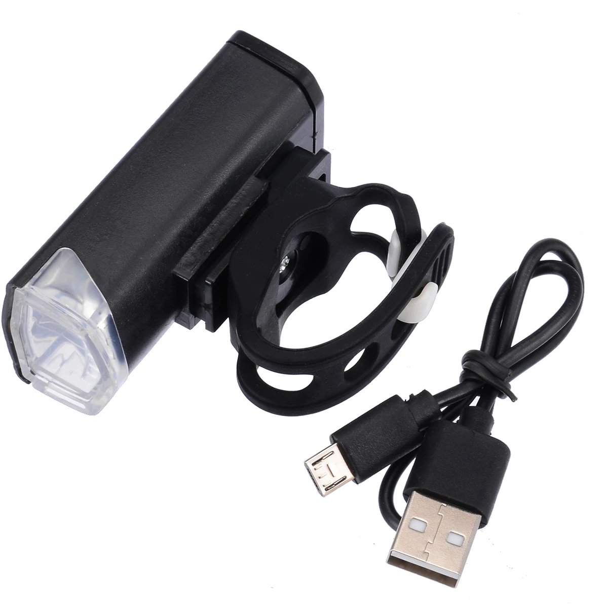 Перезаряжаемая USB передняя фара для велосипеда из алюминиевого сплава 3 режима