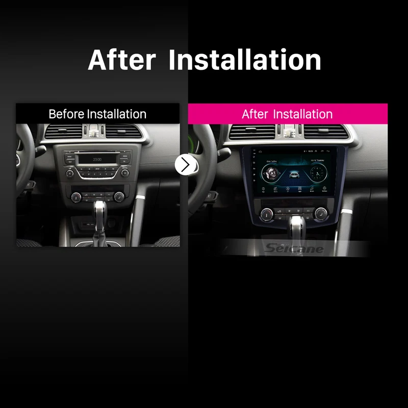 Seicane Android 8 1 9 дюймов для 2016 2017 Renault Kadjar автомобильное радио с GPS стереомагнитола ТВ