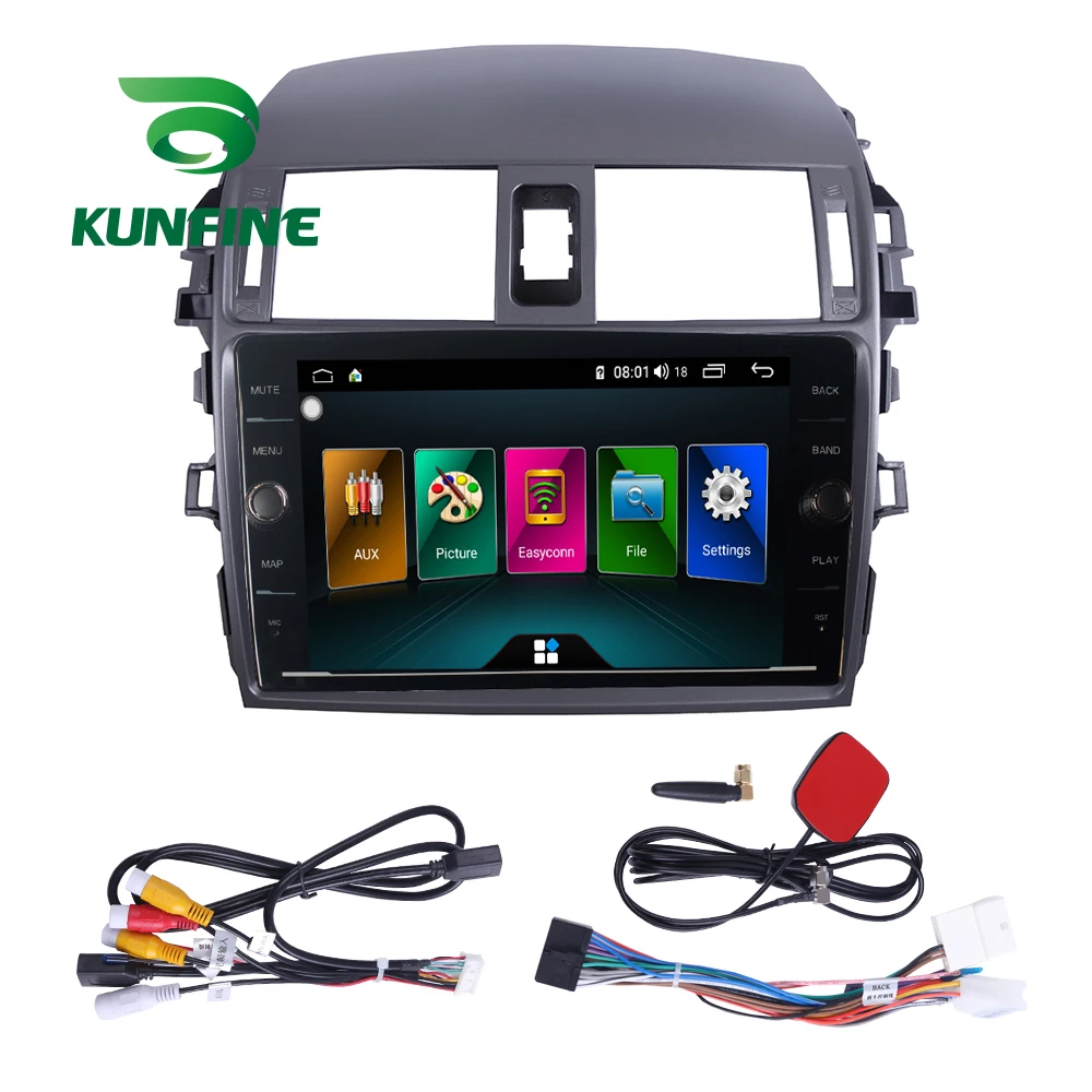 Восьмиядерный ПЗУ 64 ГБ Android 8 1 автомобильный DVD GPS навигационный плеер Deckless стерео