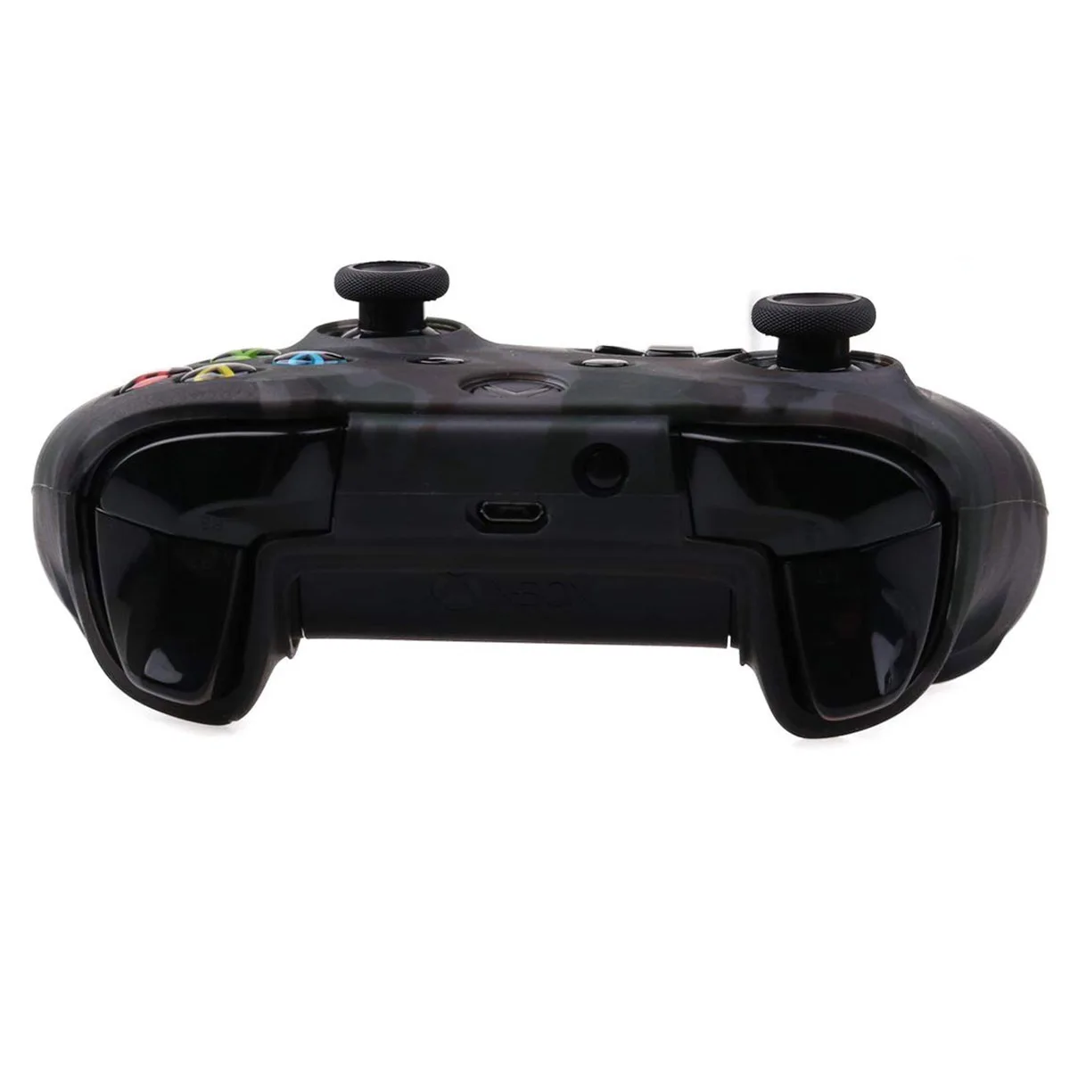 Камуфляжный Силиконовый обложка кожаный чехол для Microsoft Xbox One X и S контроллер 1