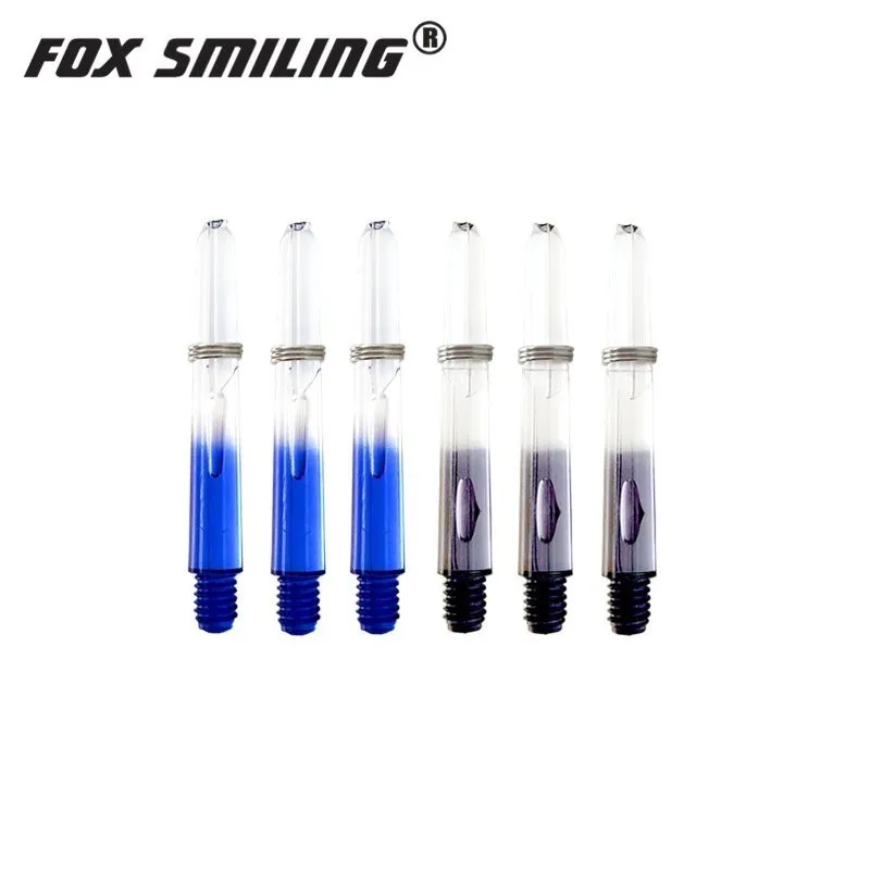 Fox Smiling 30 шт. синий черный прозрачный 35/48 мм нейлон Пластиковые дротики валы 2BA для