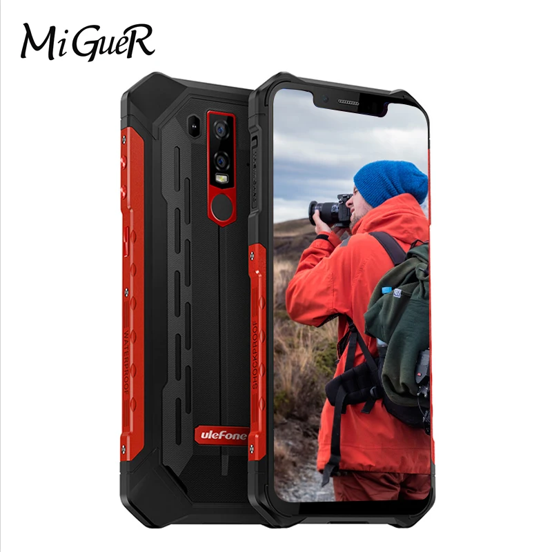Ulefone Armor 6 IP69K 2 &quotFHD водонепроницаемый мобильный телефон Android 8 1 Helio P60 5000 мАч ГБ + 128