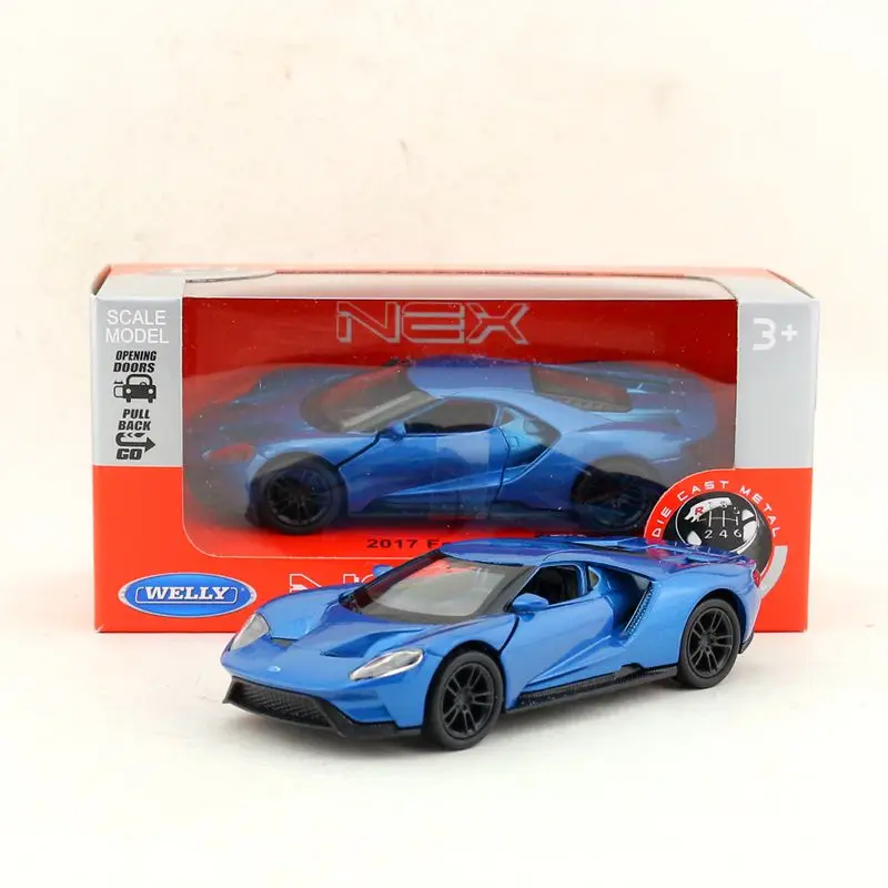 WELLY игрушка/литая модель автомобилей/Масштаб 1:36/2017 Ford GT Sport/тяговый