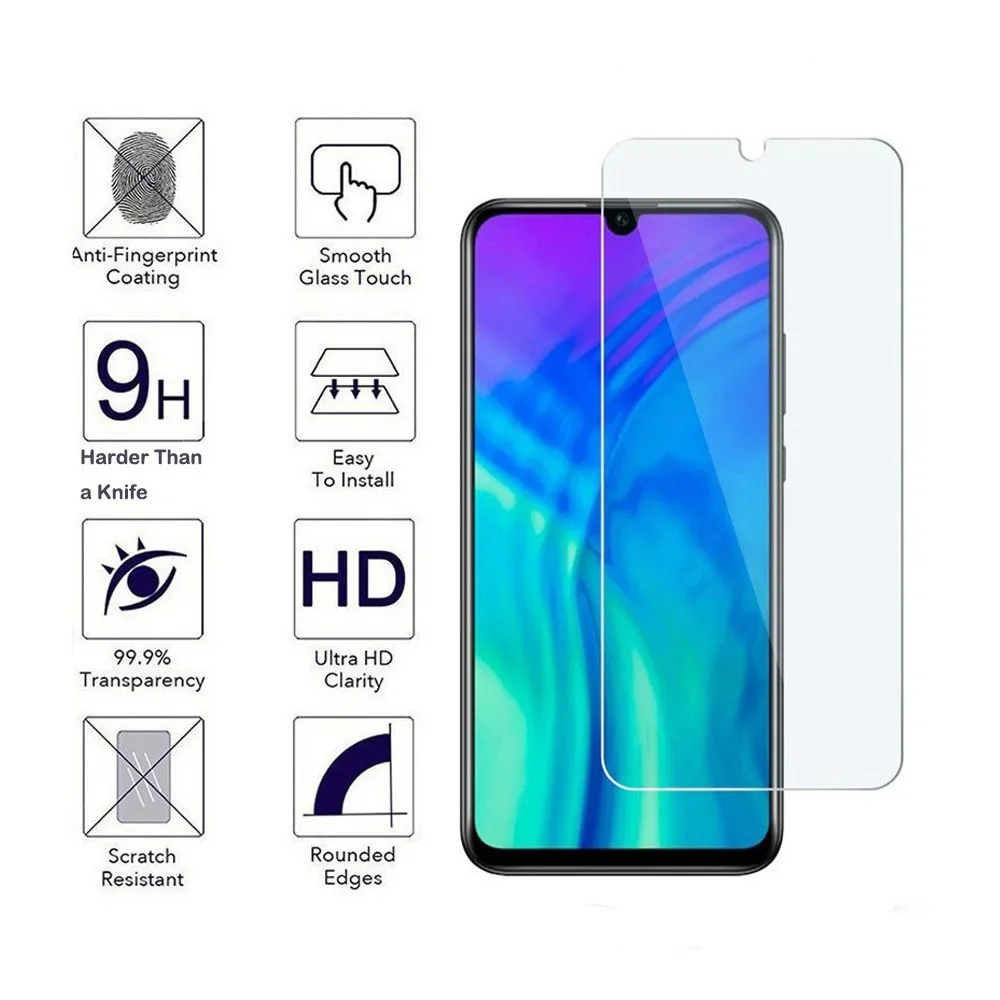 2 шт./упаковка Защитная пленка для экрана Huawei 10i 20 Lite 20I 8A Pro 9H 0 3 мм|Защитные стёкла и