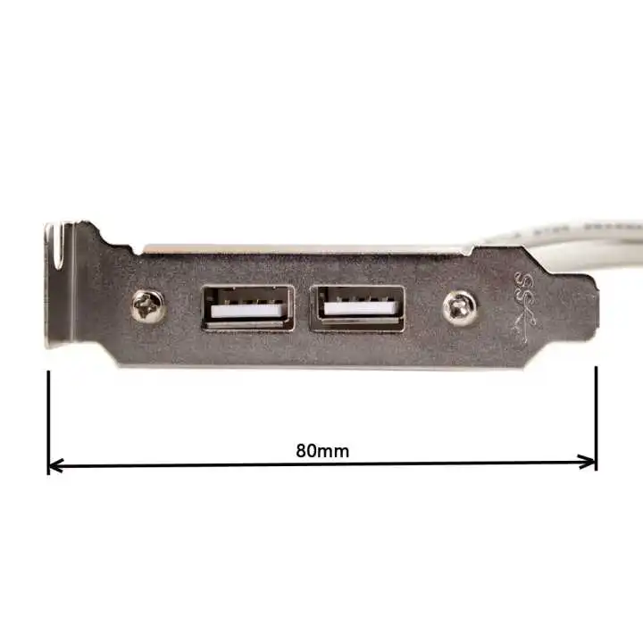 Женская задняя панель CY Type A USB 2 0 для материнской платы 9 контактный кабель 30 см с
