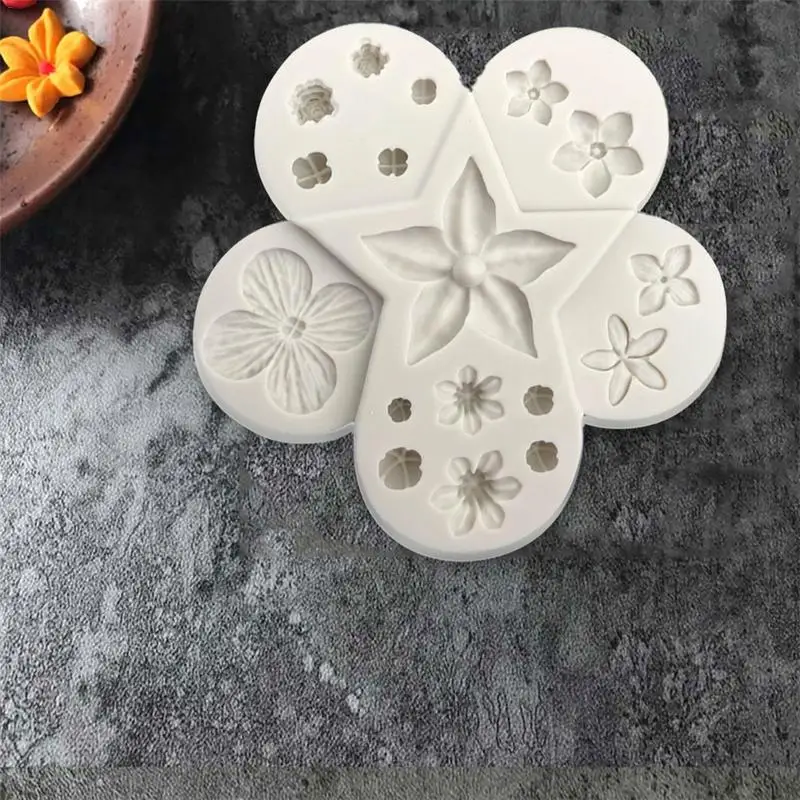 Форма цветка силиконовая форма помадка кекс DIY полимерная глина эпоксидная