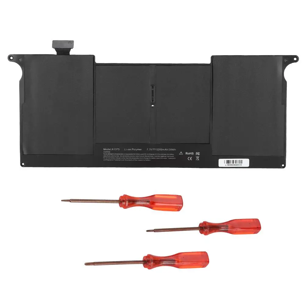Большая емкость 5200MAH ноутбук батарея Замена батареи для Apple MacBook A1375|Аккумуляторы