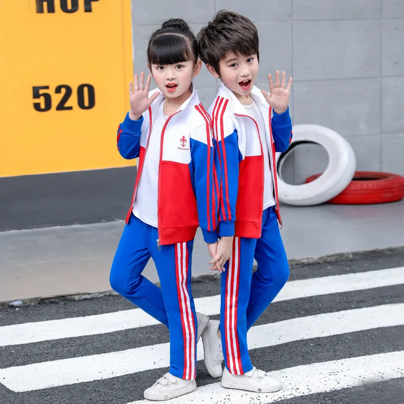 Детская одежда спортивная для студентов новинка 2020 года Модный комплект с