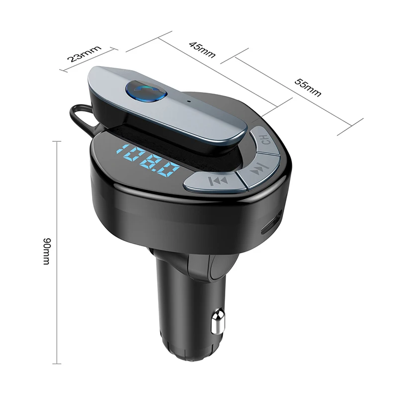 V8 Car USB Blue tooth FM Transmitter Music playback and charging audio transmitter | Автомобили и мотоциклы