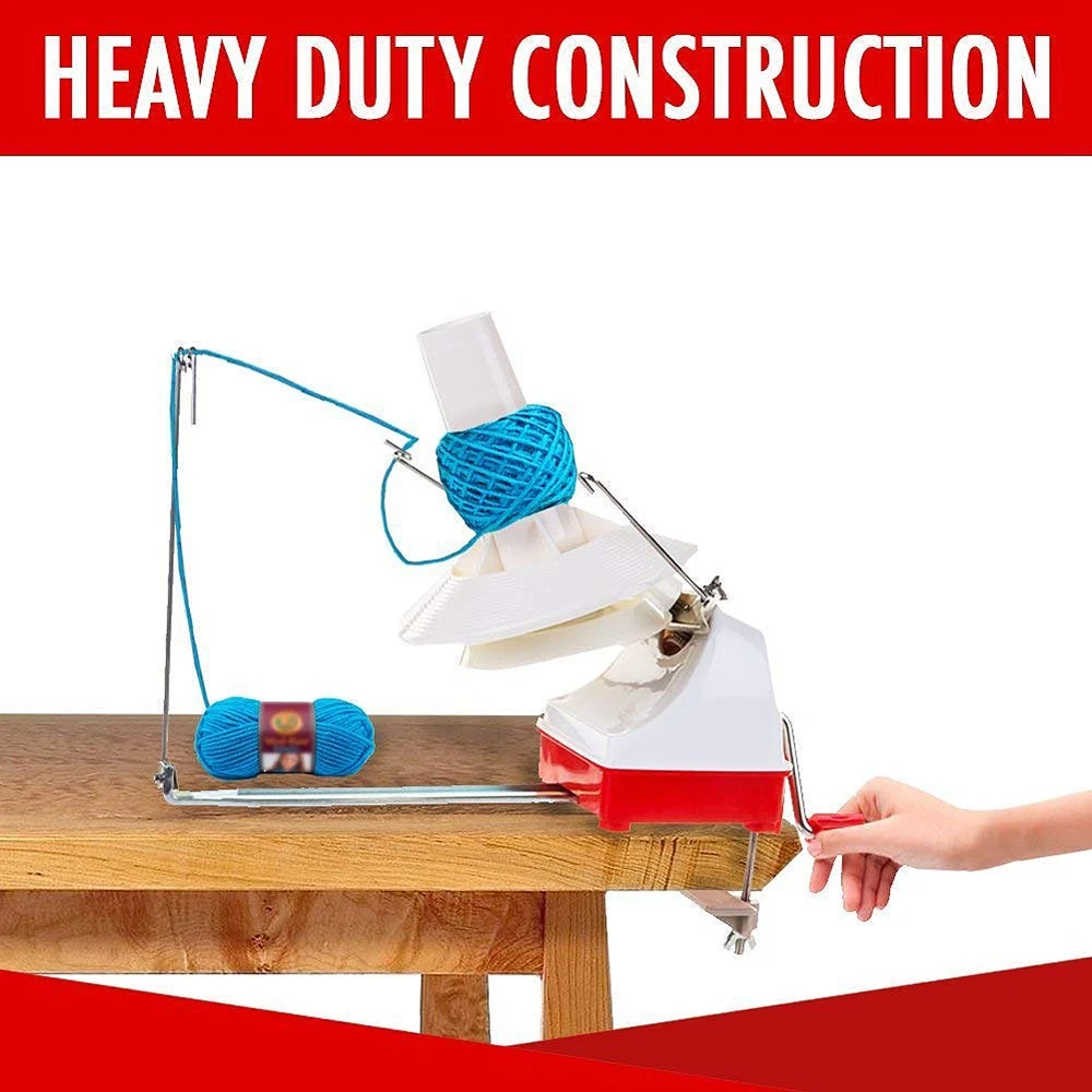 Эффективный большой размер 7 унций емкость ручного намотки пряжи вертушка