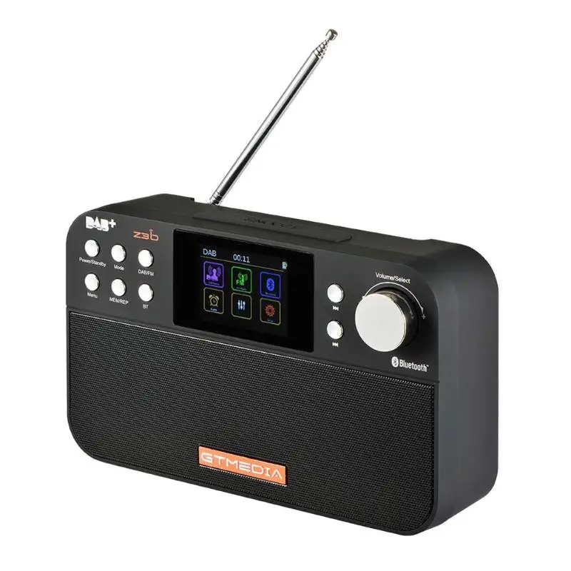 Портативный 2 4 дюймовый TFT lcd цветной экран GTmedia Z3B DAB + FM RDS радио Будильник с