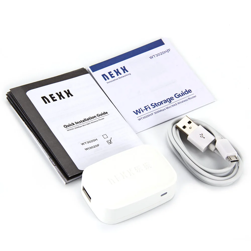 NEXX WT3020F портативный маршрутизатор мини Беспроводной NAS AP Reapeater 300 Мбит/с USB