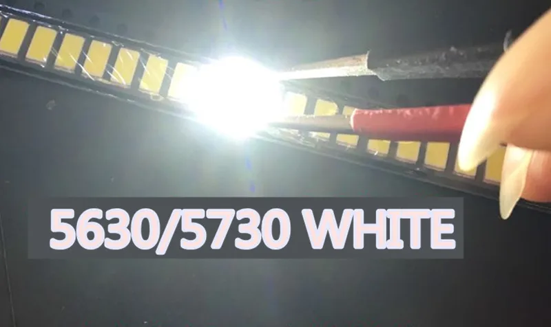 5630/5730 CW/WW 0 5 Вт 6500 мА 50 55 лм 5730 K белый свет SMD 5630 светодиодный светодиод Диоды (3 2 ~ 3 4