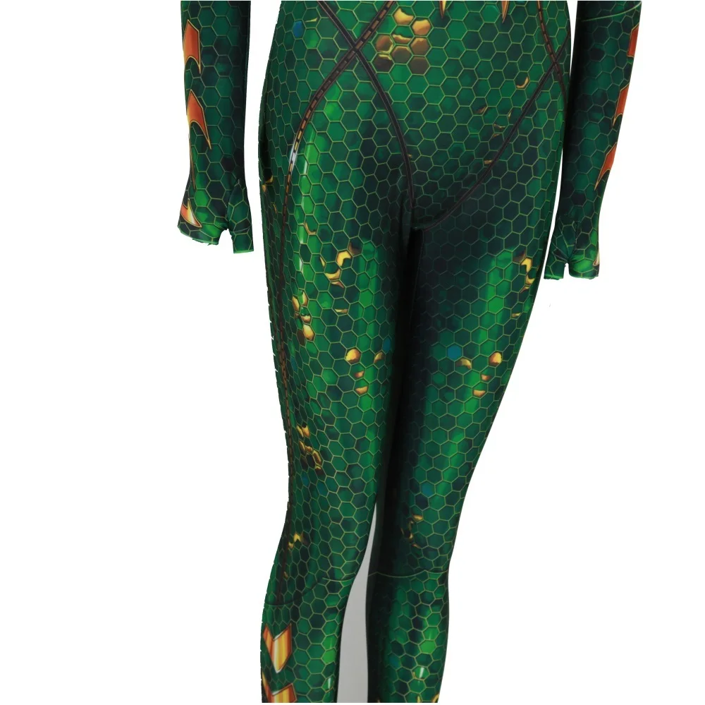 Женский костюм для косплея Luonalex из мультфильма Aquaman Mera Queen Zentai детский комбинезон