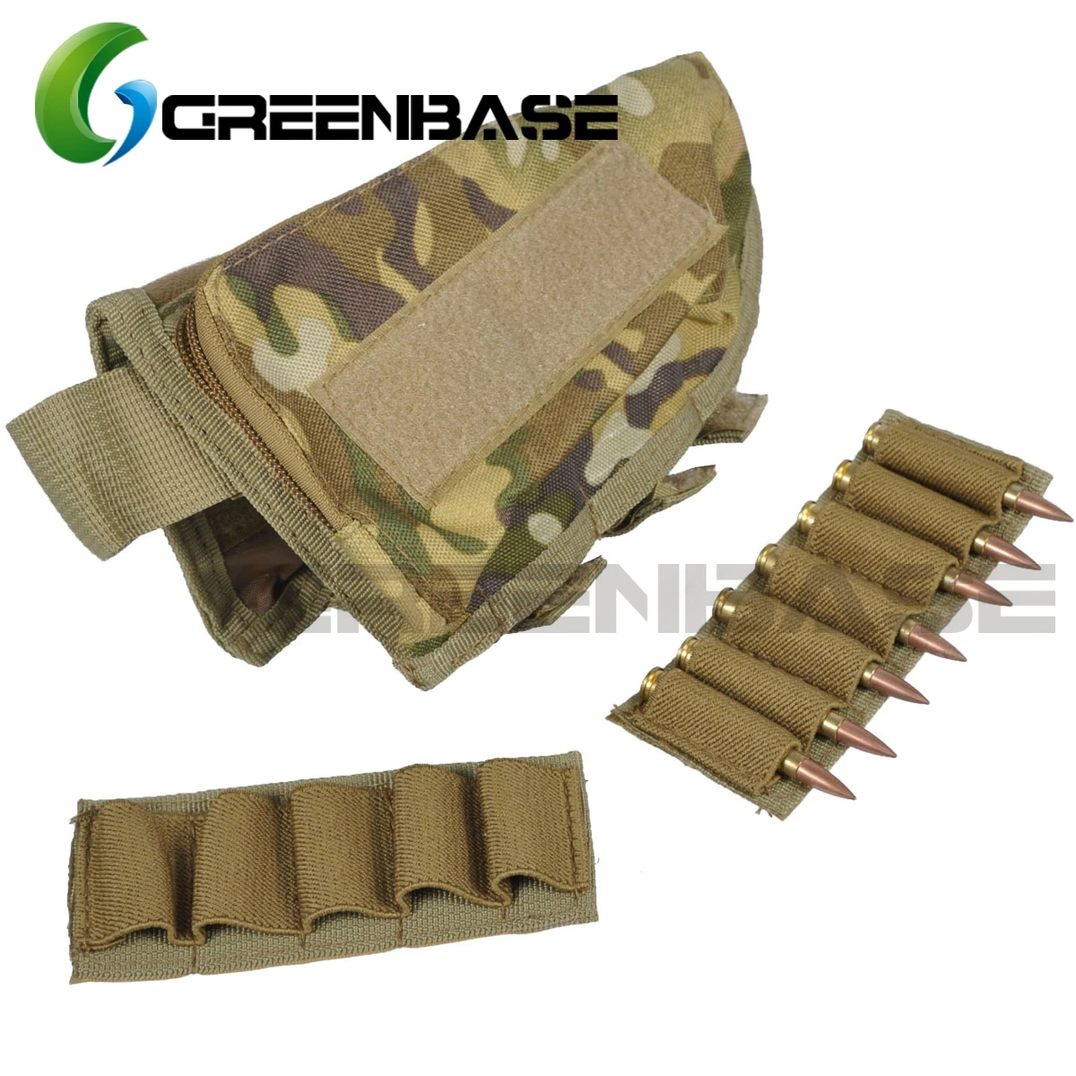 Greenbase Тактический приклад дробовик прикладом Ammo Портативный чехол в виде ракушки