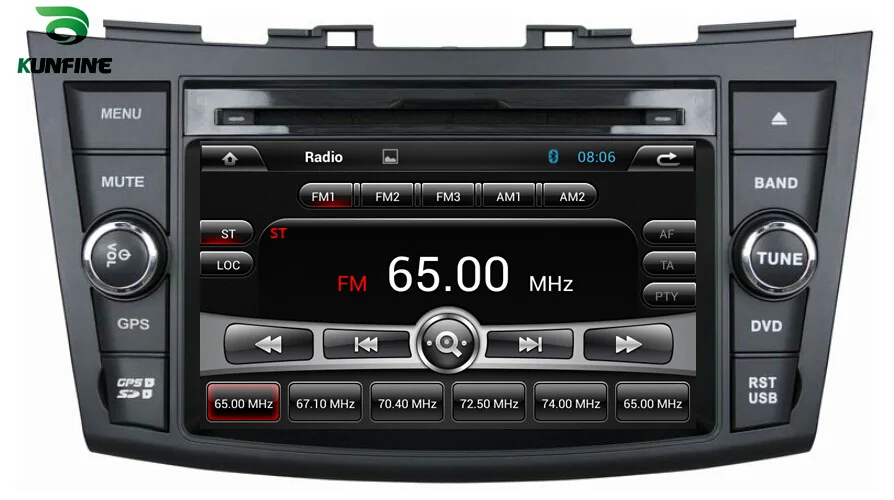 Автомобильный DVD плеер 1024*600 с четырёхъядерным процессором GPS навигацией для Suzuki